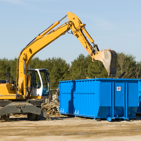 what are the rental fees for a residential dumpster in Great Cacapon West Virginia